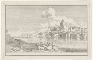 Ansicht des Valkhofs in Nijmegen von Hendrik Hoogers