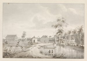 Ansicht einer Plantage, möglicherweise Rust en Werk von Hendrik Huygens