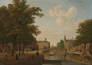 Ansicht des Houtmarkts, Amsterdam