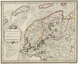Karte von Friesland von Hendrik Kloekhoff