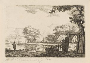 Landschaft mit Fischer