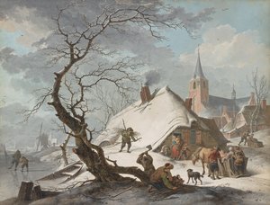 Eine Winterszene von Hendrik Meyer