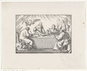 Vier Evangelisten schreiben ihr Evangelium von Hendrik Numan
