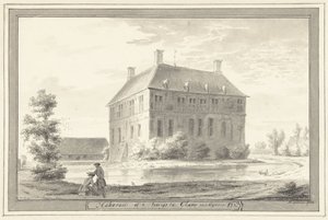 Das Herrenhaus Heeckeren bei Goor, in Twente von Hendrik Spilman