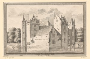 Ansicht des Schlosses Assumburg bei Heemskerk, 1640