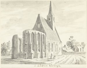 Ansicht der Weißen Kirche in Noordwijkerhout von Hendrik Tavenier