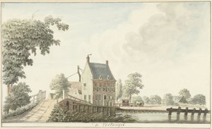 Gasthaus De Voetangel an der Utrechter Treckvaart von Hendrik Tavenier