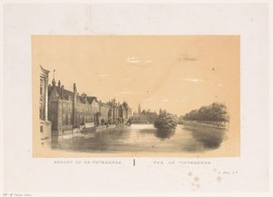 Ansicht des Hofvijver in Den Haag