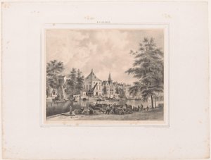 Ansicht von Haarlem vom Spaarne aus von Hendrik Wilhelmus Last