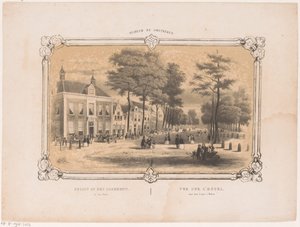 Ansicht eines Hotels in Haarlem von Hendrik Wilhelmus Last