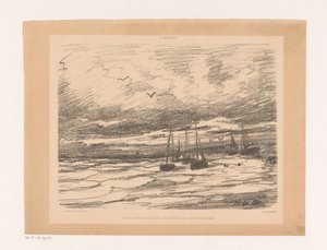 Stürmisches Wetter an der Küste von Scheveningen von Hendrik Willem Mesdag