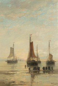 Vor Anker liegende Schiffe, Scheveningen