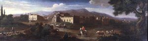 Ein Kloster in der römischen Campagna