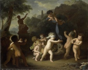 Putti beim Spielen von Hendrik van Limborch