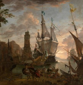 Orientalischer Hafen von Hendrik van Minderhout