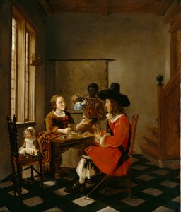 Das Kartenspiel, ca. 1660 von Hendrik van der Burch