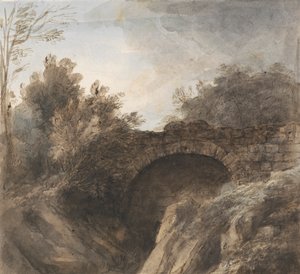 Brücke über eine tiefe Schlucht von Heneage Finch fourth Earl of Aylesford