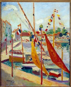 14. Juli in Saint Tropez, Gemälde von Henri Manguin, 1905 von Henri Charles Manguin