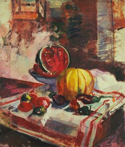Stillleben mit Wassermelone von Henri Charles Manguin