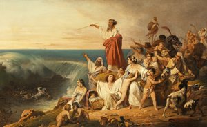 Die Kinder Israels überqueren das Rote Meer, ca. 1855