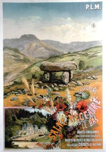 Plakatwerbung für Saint Nectaire le bas, Auvergne