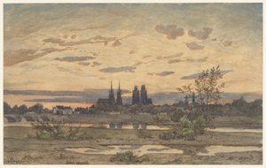 Ein Blick auf Moulins von Henri-Joseph Harpignies