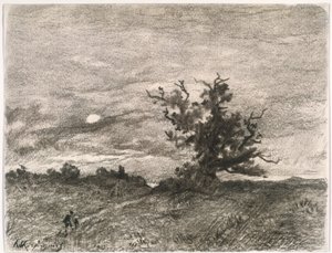 Mondscheinlandschaft von Henri-Joseph Harpignies