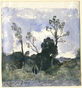 Bewaldete Landschaft von Henri-Joseph Harpignies