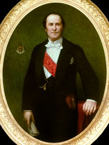 Porträt von Baron Eugene-Georges Haussmann, Präfekt von Paris (1809-1891) (Detail)
