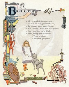 Illustration für "Alphabet der guten Beispiele", ca. 1890