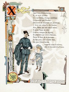 Illustration für "Alphabet der guten Beispiele", ca. 1890 von Henri (1858 1924) Gray