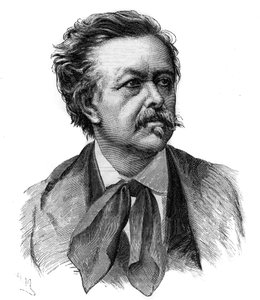 Porträt von Emile Gigault de La Bedolliere (1812-1883) französischer Schriftsteller, Journalist und Übersetzer - Gravur nach der Zeichnung von Henri Meyer von Henri (after) Meyer