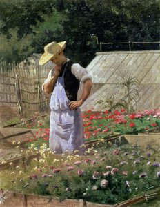 Eine Ecke des Rosengartens in Bagatelle von Henri Adolphe Laissement