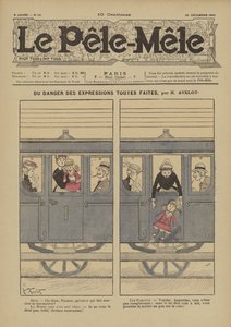 Du danger des expressions toutes faites. Illustration für Le Pele-Mele, 1902