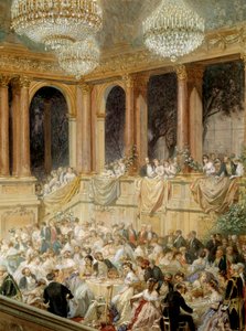 Empfang in den Tuilerien durch Napoleon III. von Henri Baron
