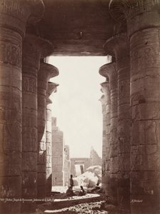 Theben, Tempel des Ramesseum, Inneres der Hypostylhalle