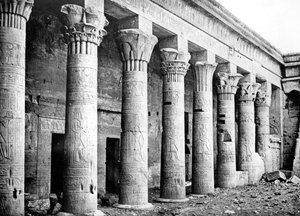 Östliche Säulen, Tempel der Isis, Philae, Nubien, Ägypten, 1887