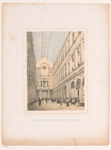 Innenansicht der königlichen St.-Hubertus-Galerien in Brüssel von Henri Borremans (attributed to)