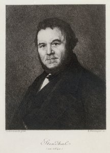 Porträt von Marie-Henri Beyle, genannt Stendhal, 1783-1842, 1840 von Henri Bérengier