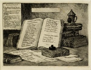Bücher und Laterne