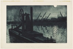 Die Drague von Dieppe, ca. 1885 von Henri Charles Guérard