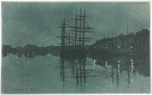 Das Becken in Dieppe von Henri Charles Guérard
