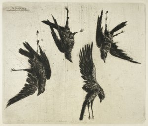 Die vier toten Raben von Henri Charles Guérard