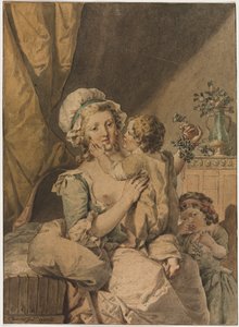 Mutter mit zwei Kindern