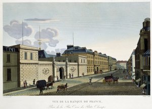 Vue de la Banque de France - in „Vues de Paris“ von Courvoisier