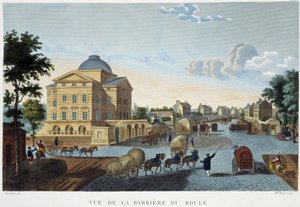 La barrière du Roule, ca. 1820 - in „Vues de Paris“ von Courvoisier von Henri Courvoisier Voisin
