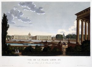 Ansicht des Place Louis XV - Paris von Courvoisier