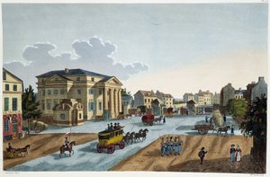 Ansicht der Barrière St Denis - in „View of Paris, circa 1810: the Barriers of Paris“ von Courvoisier von Henri Courvoisier Voisin