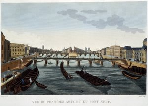 Ansicht der Pont des Arts und der Pont Neuf - von Courvoisier von Henri Courvoisier Voisin
