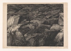 Gruppe Raubvögel von Henri De Groux (signed by artist)